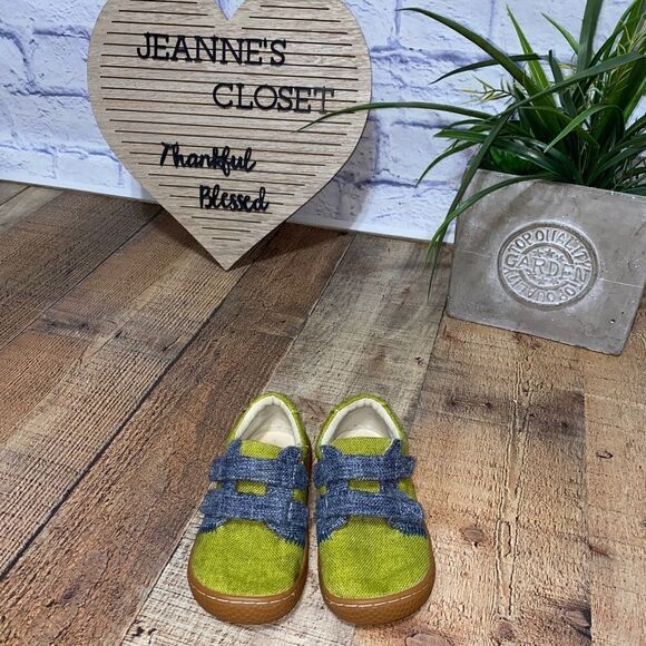 Livie & Luca Lime Green Hayes Natural Textile Casual Sneakers, Size 8 - Picture 3 of 10